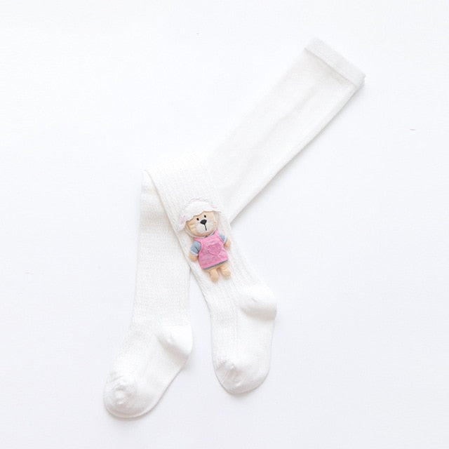 Strømpebukser til piger: Stil og komfort med tegneserie-dukke mønstre