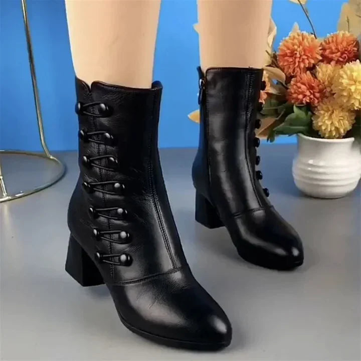 Botas de cuero ultra cómodas para todas las estaciones 