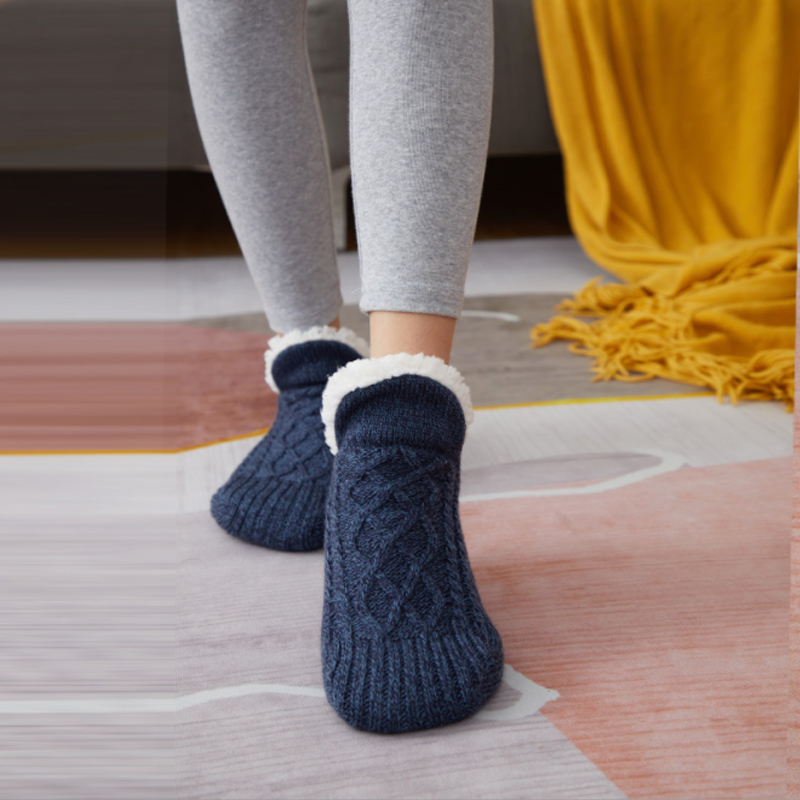 V-mond sokken-slippers: Comfort en warmte voor de winter 