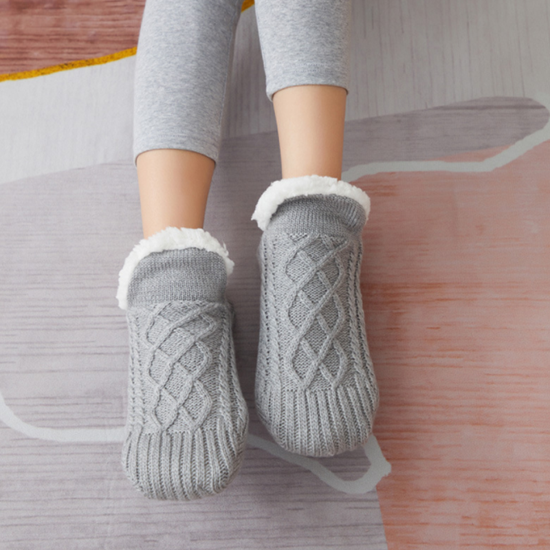 V-mond sokken-slippers: Comfort en warmte voor de winter 