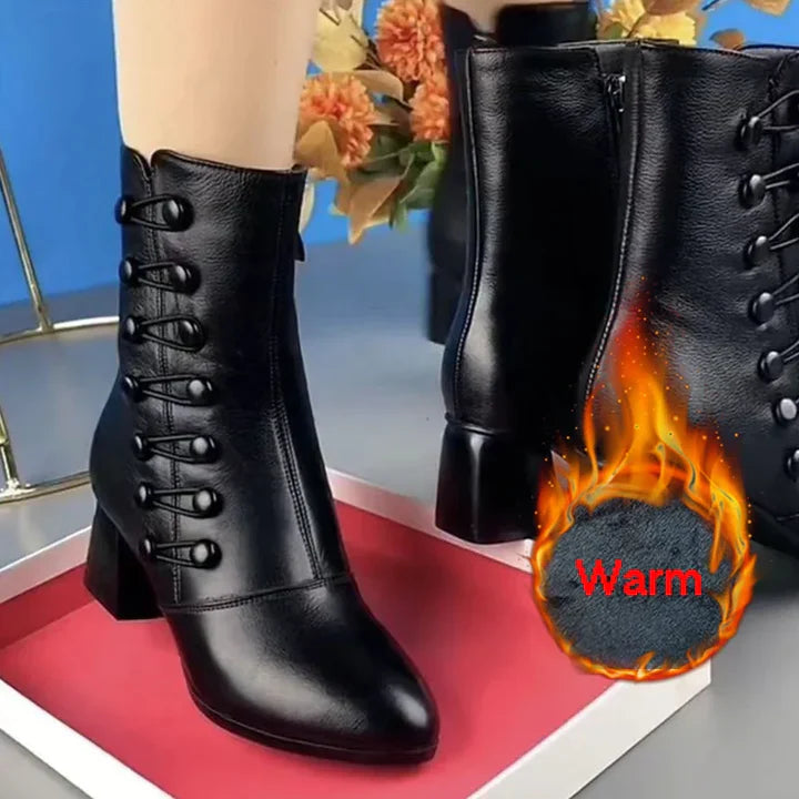 Botas de cuero ultra cómodas para todas las estaciones 